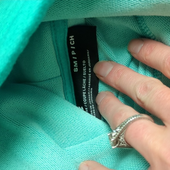 Under Armor Teal Funnel Neck Knit Pullover - Picture 3 of 5